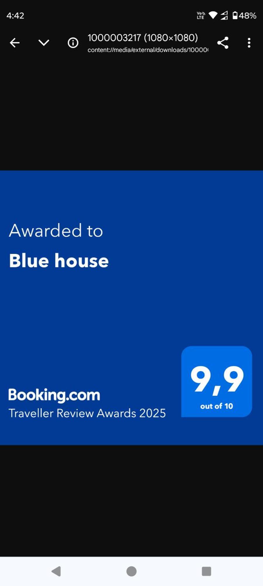 Blue House Leilighet Akritokhórion Eksteriør bilde